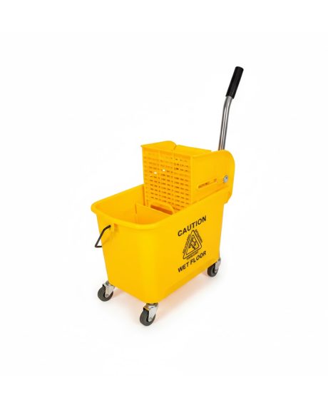 Trolley Bucket & Wringer Econo 20Lt Yellow